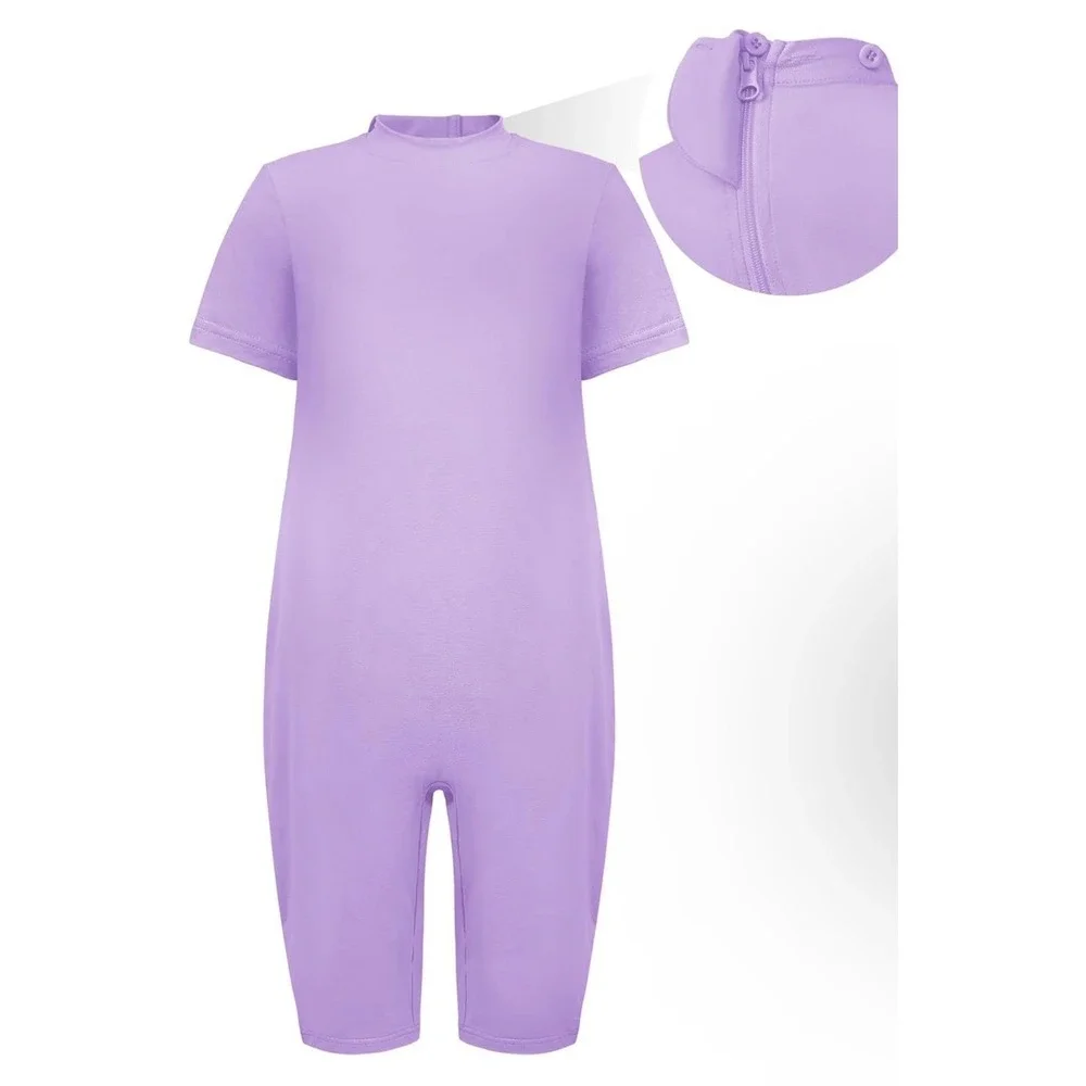 EEOST Adaptive Clothing‎ Kids Sensory Jumpsuit Anti-Strip Romper Orchid 15-16Y